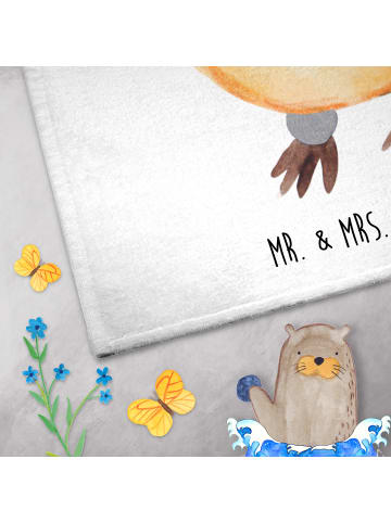 Mr. & Mrs. Panda Handtuch Pinguin Marienkäfer ohne Spruch in Weiß