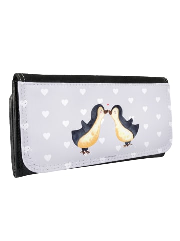 Portemonnaie Pinguin Liebe ohne Spruch in Grau Pastell