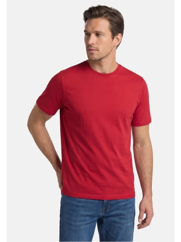 Redmond T-Shirt Basic in Rot / schwarz