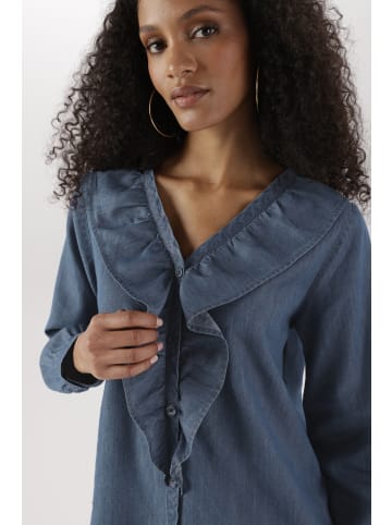 Aniston SELECTED Jeansbluse in jeansblau