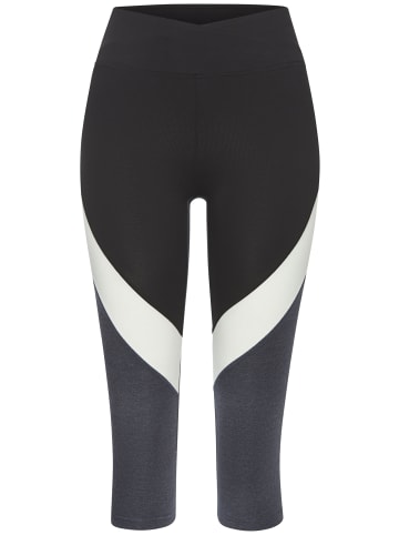 LASCANA ACTIVE Caprihose in anthrazit, weiß, grau