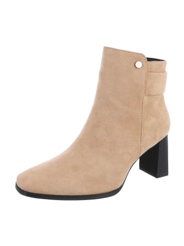 Ital-Design Stiefelette in Apricot