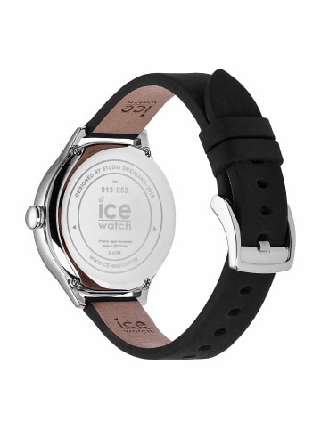 Ice Watch Quarzuhr Ice Time schwarz Lederarmband  38 mm in schwarz