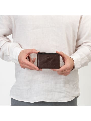 Farmhood Memphis Schlüsseletui Leder 12 cm in dark brown