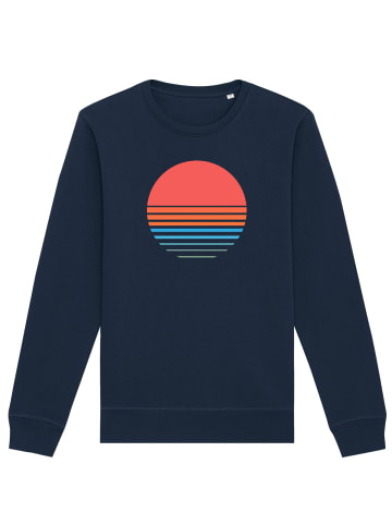 wat? Apparel Sweatshirt Abstract 03 in Dunkelblau