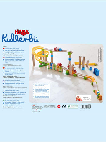 Haba Kugelbahn-Bausatz Kullerbü – Ergänzungsset Hohe Säulen in mehrfarbig