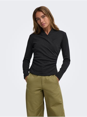 JDY Top in Dark Grey Melange