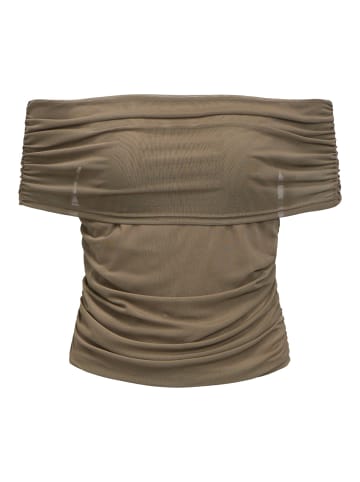 Off Shoulder Top in Morel1