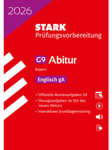 Stark Buch - STARK Englisch gA - Abitur 2026 Bayern - Prüfungsvorbereitung, m. 1