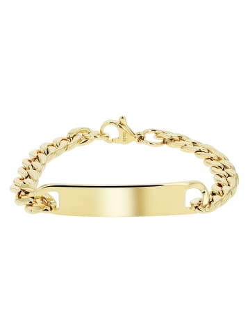 Adeliás Damen Armband – Panzerarmband aus Edelstahl 18 cm in gold
