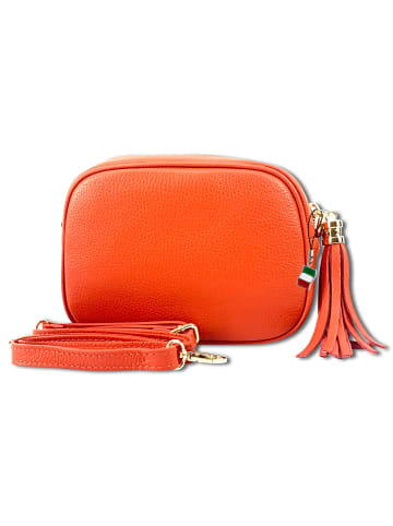Florence Umhängetasche Leder orange ca. 21cm
