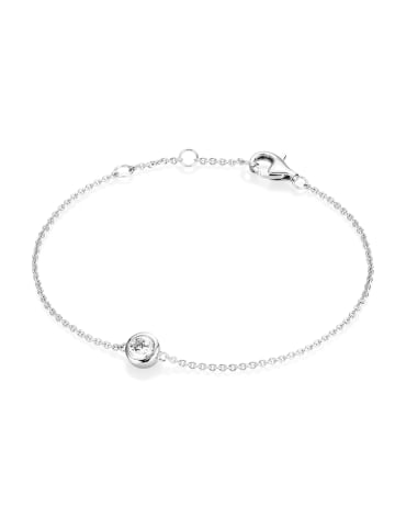 Smart Jewel Armband Mit Zirkonia in Silber