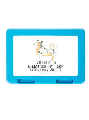 Mr. & Mrs. Panda Bentobox Hund Australien Shepherd mit Spruch in Weiß