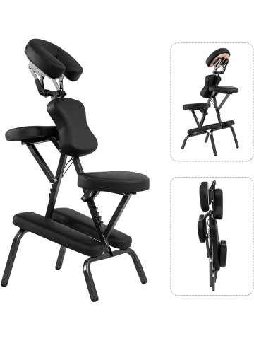 COSTWAY Massagestuhl klappbar in Schwarz