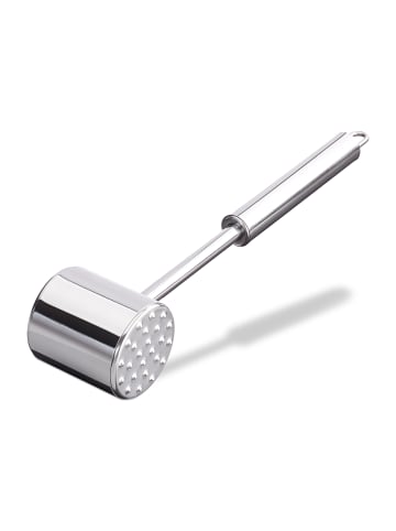relaxdays 2x Fleischklopfer in Silber