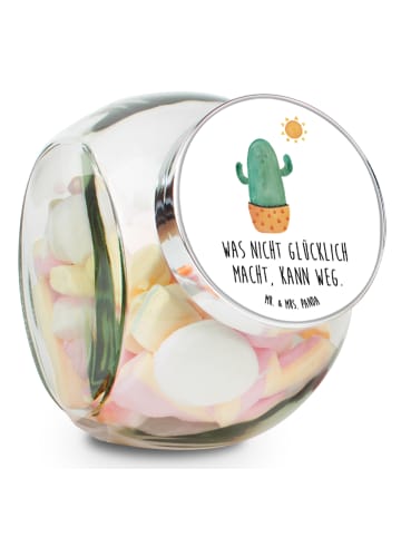 Mr. & Mrs. Panda Naschdose Kaktus Sonne mit Spruch in Weiß
