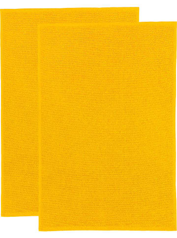 Erwin Müller Baumwolle Frottier-Geschirrtuch 2er-Pack in curry