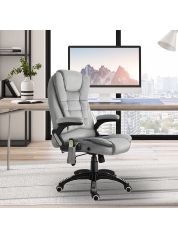 Vinsetto Massagestuhl-67B x 74T x 107-116H cm-Grau
