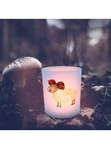 Mr. & Mrs. Panda Teelichthalter Sternzeichen Widder ohne Spruch in Transparent