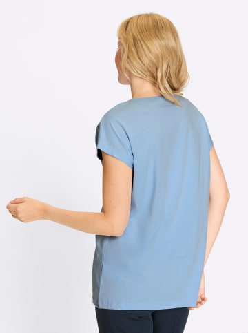 Sieh an! Longshirt in eisblau