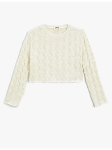 KOTON Sweatshirt in Ekru