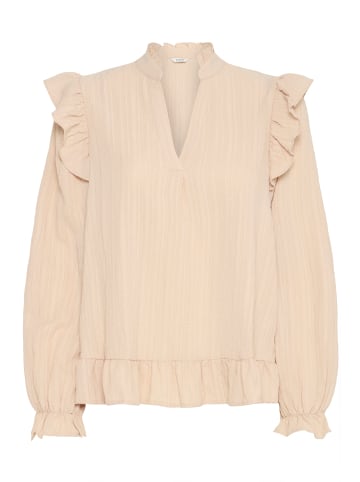 b. young Kurzarm-Bluse BYJULIANA Regular fit in Gray Morn