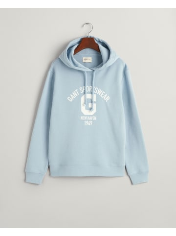 Gant Hoodie in Dove Blue