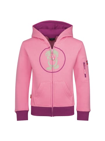 Trollkids Sweatjacke Sortland in candy pink/fresh berry