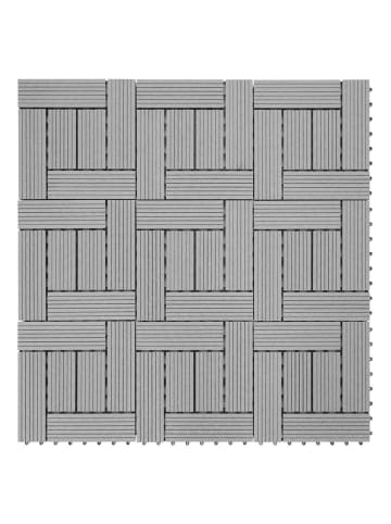 MCW WPC Bodenfliese Sarthe, Premium, grau versetzt