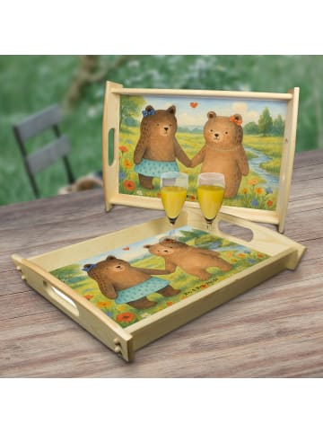 Mr. & Mrs. Panda tablett zum servieren Bär Freundin Design ohne ... in Weiß