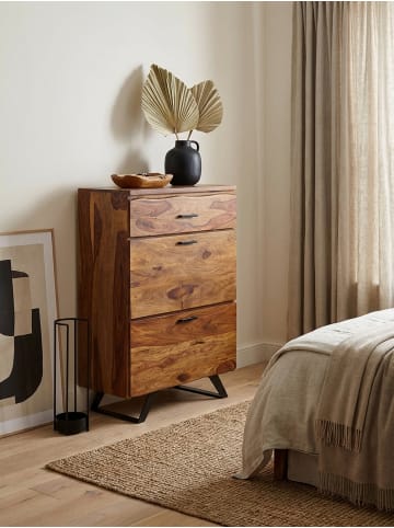 KADIMA DESIGN Kommode Highboard | Sheesham, 80x120x41,5cm, Baumkante