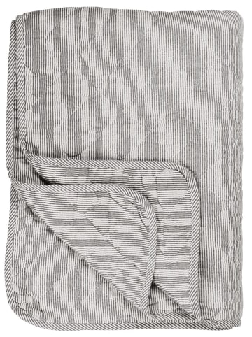 IB Laursen Quilt gestreift in grau