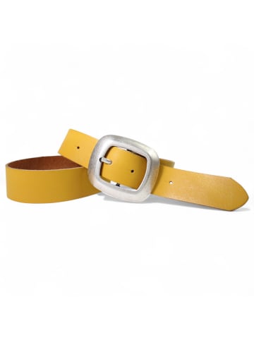 FRONHOFER Damengürtel 4 cm, Ledergürtel in Curry