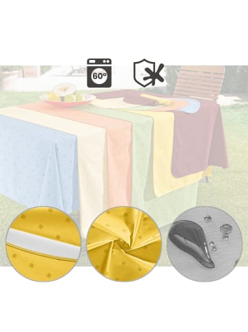 Erwin Müller Baumwollmischung Tischdecke Neuss in gelb