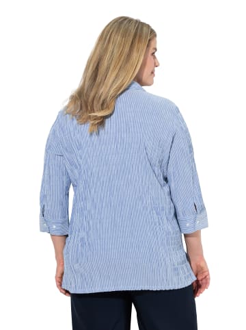 Ulla Popken Hemdbluse in kobaltblau