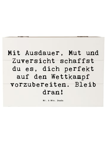 Mr. & Mrs. Panda Geschenkbox Spruch Wettkampfvorbereitung meiste... in Weiß