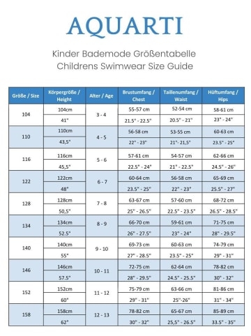 Aquarti Mädchen Badeanzug mit Bein Racerback in lila