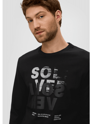 s.Oliver T-Shirt langarm in Schwarz