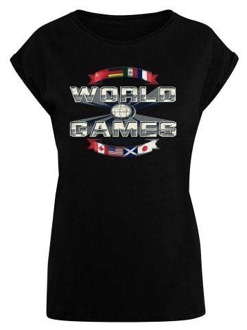 F4NT4STIC T-Shirt Retro Gaming World Games in schwarz