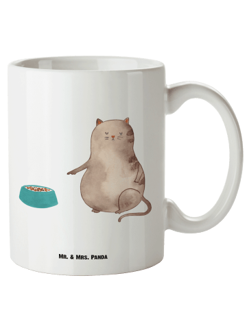 Mr. & Mrs. Panda Pott Katze Fressen ohne Spruch in Weiß