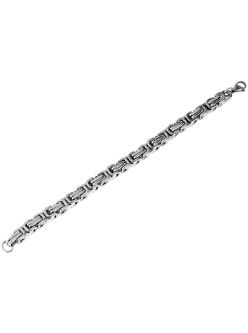 Adeliás Unisex Armband aus Edelstahl 24 cm in silber