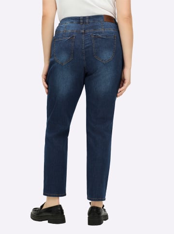 sheego Jeans in blue-stone-washed