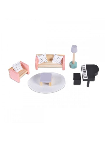 Moni Puppenmöbel Wohnzimmer 4011 in bunt