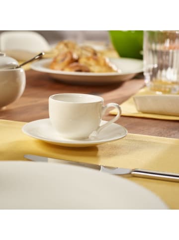 Villeroy & Boch 6er Set Espressotassen New Cottage Basic 50 ml in weiß