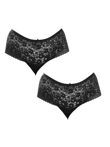 Q-en 2er-Set: Pantys in Black