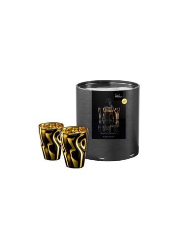 Eisch 2er Set Espressogläser Unik 100 ml in gold