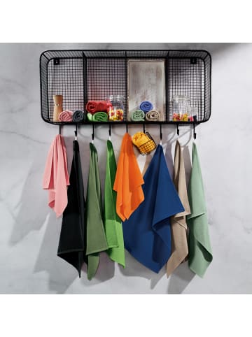 Erwin Müller Baumwolle Frottier-Geschirrtuch 4er-Pack in schwarz