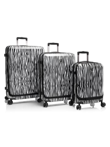 Heys EZ Fashion 4 Rollen Kofferset 3-teilig mit Dehnfalte zebra