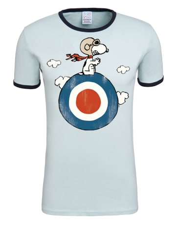 Logoshirt T-Shirts Peanuts - Snoopy in hellblau-dunkelblau