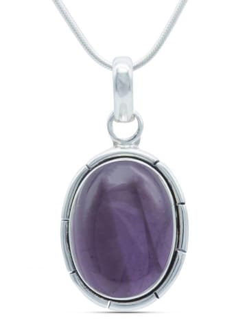 mantraroma 925er Silber - Ketten (L) 15 x (B) 30 mm mit Amethyst